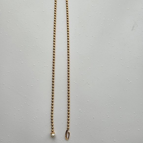 Rebecca necklace.  Purchased in Rome, Italy. Gold plated - Picture 2 of 3